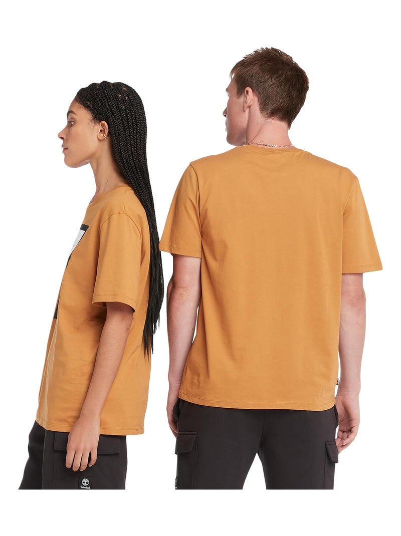 Tee Shirt Timberland Colored Short Sleeve Noir Marron - Kiabi