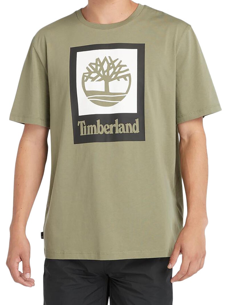 Tee Shirt Timberland Colored Short Sleeve Vert - Kiabi