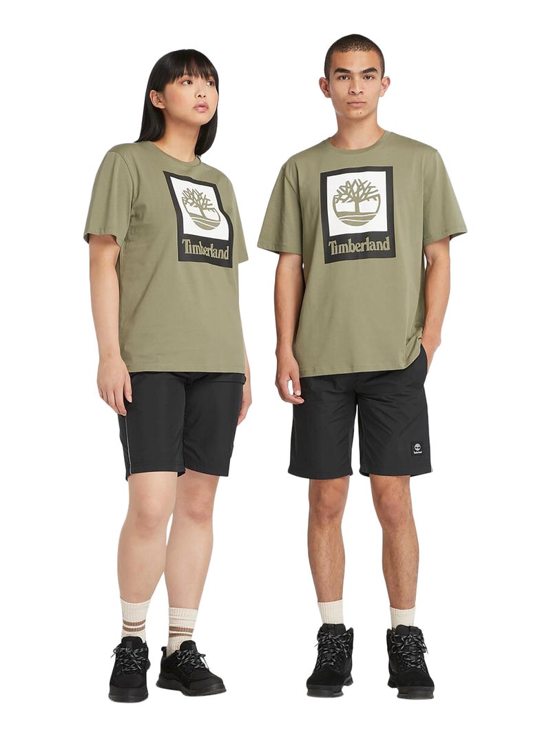Tee Shirt Timberland Colored Short Sleeve Vert - Kiabi