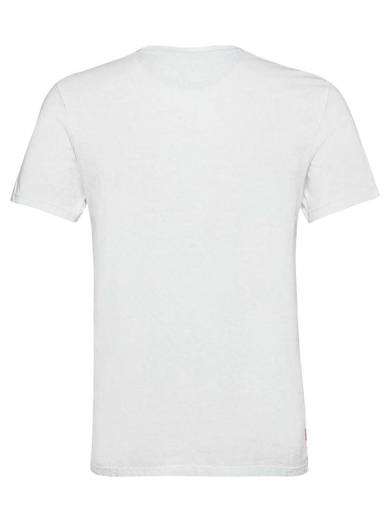 Tee Shirt Timberland Dun-River Crew Blanc - Kiabi