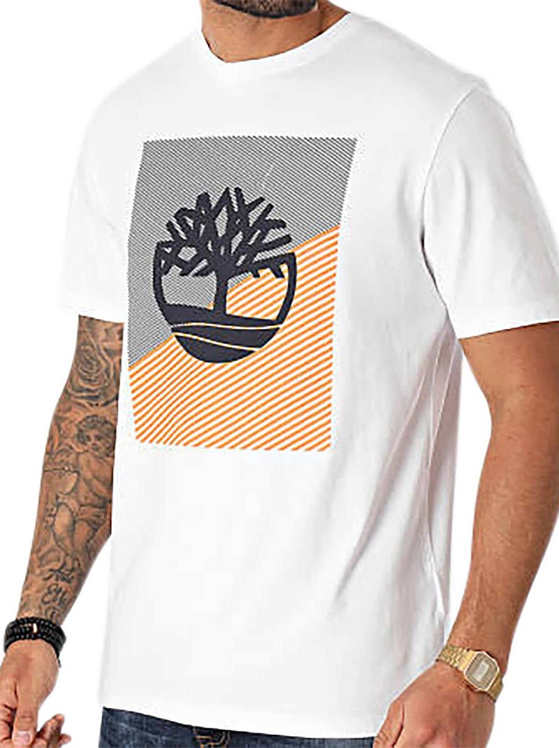 Tee-Shirt Timberland Graphic Blanc - Kiabi