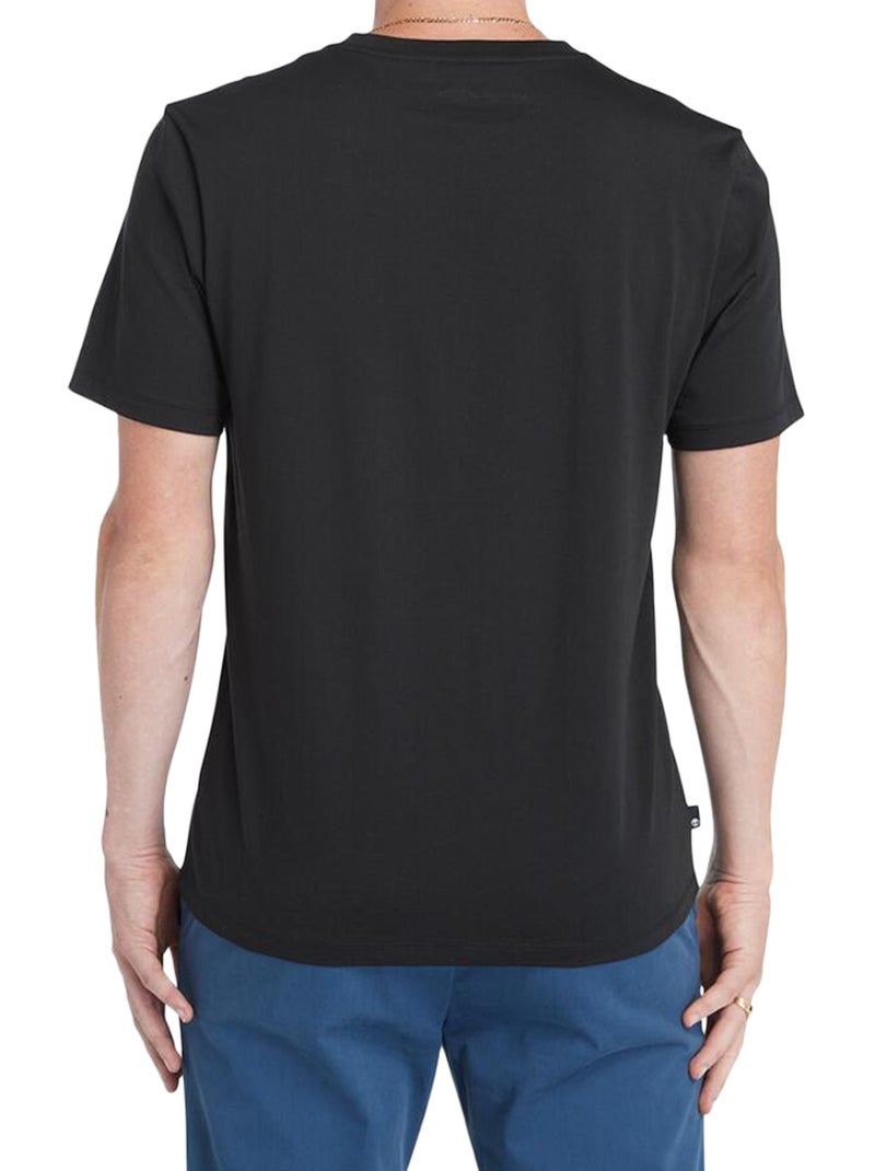 Tee Shirt Timberland Linear Logo Short Sleev Noir - Kiabi