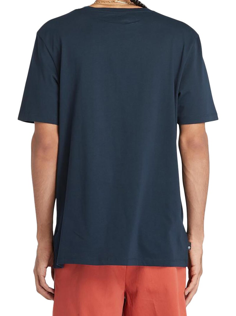 Tee Shirt Timberland Short Sleeve Tee Bleu - Kiabi