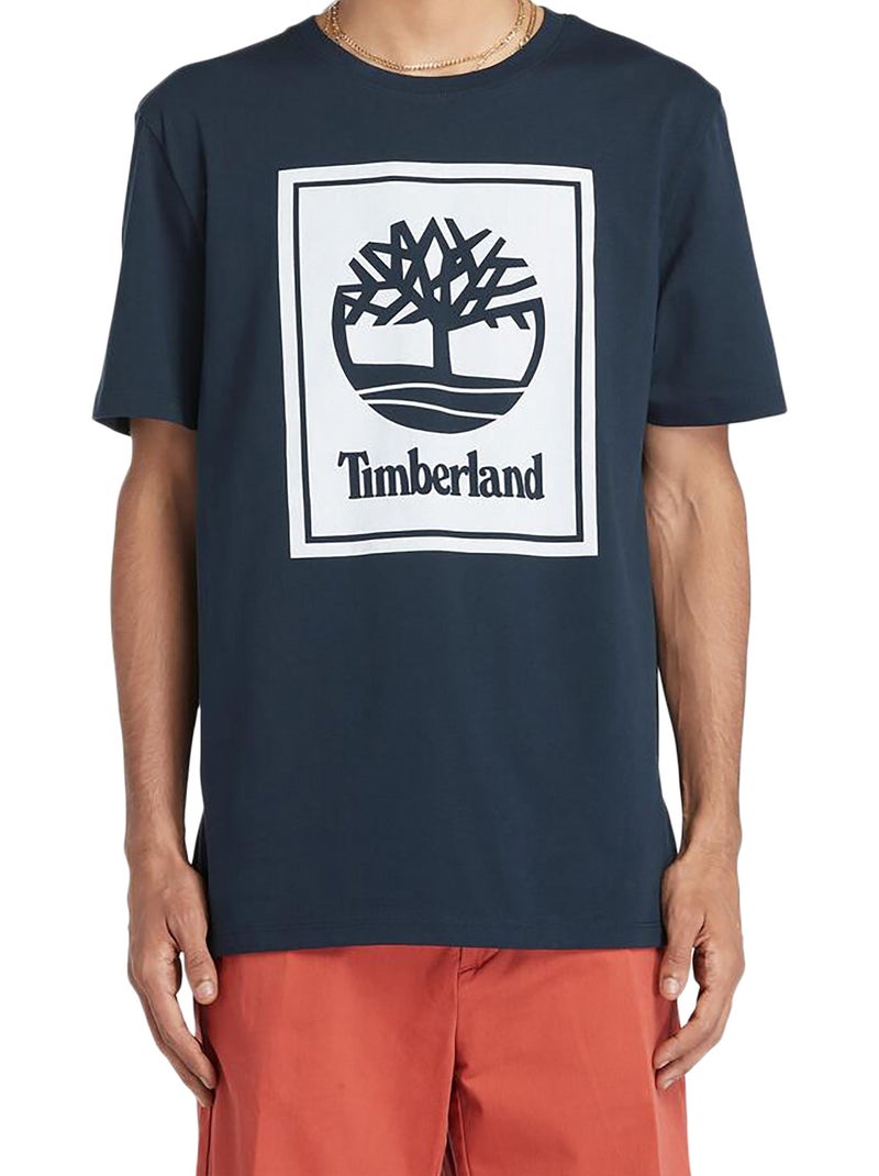 Tee Shirt Timberland Short Sleeve Tee Bleu - Kiabi