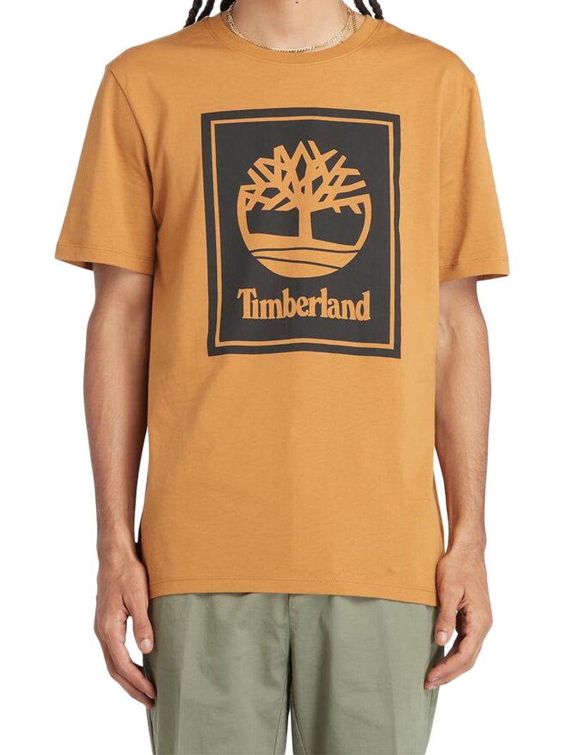 Tee Shirt Timberland Short Sleeve Tee Marron - Kiabi