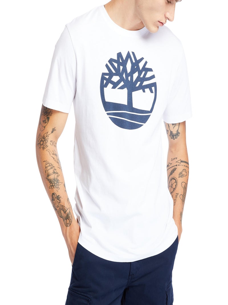Tee Shirt Timberland SS Brand Reg Blanc - Kiabi