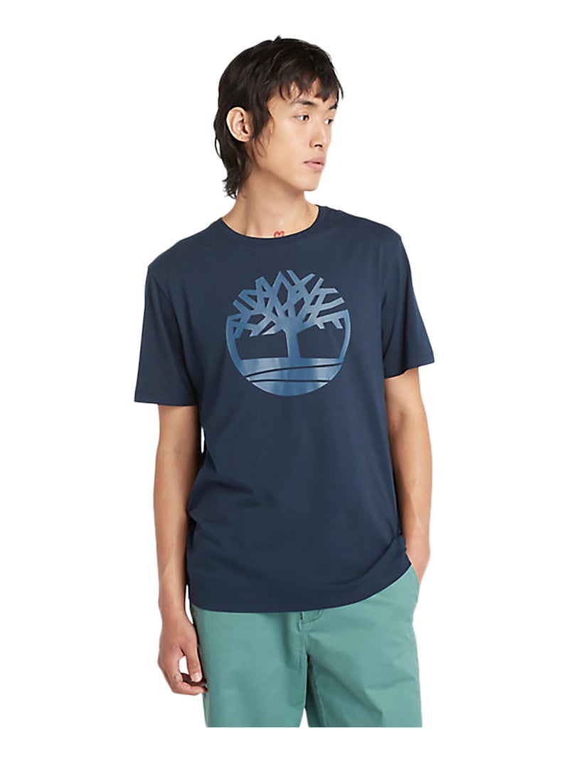 Tee Shirt Timberland SS Brand Reg Bleu - Kiabi