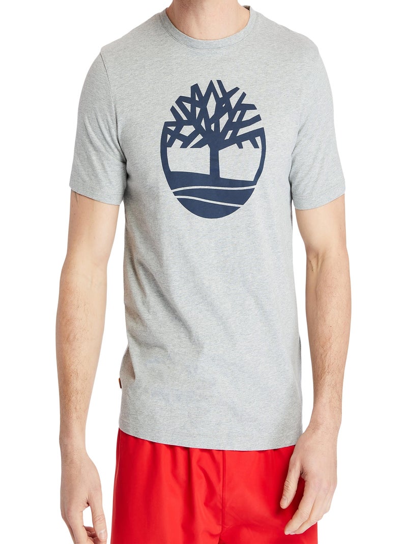 Tee Shirt Timberland SS Brand Reg Gris - Kiabi