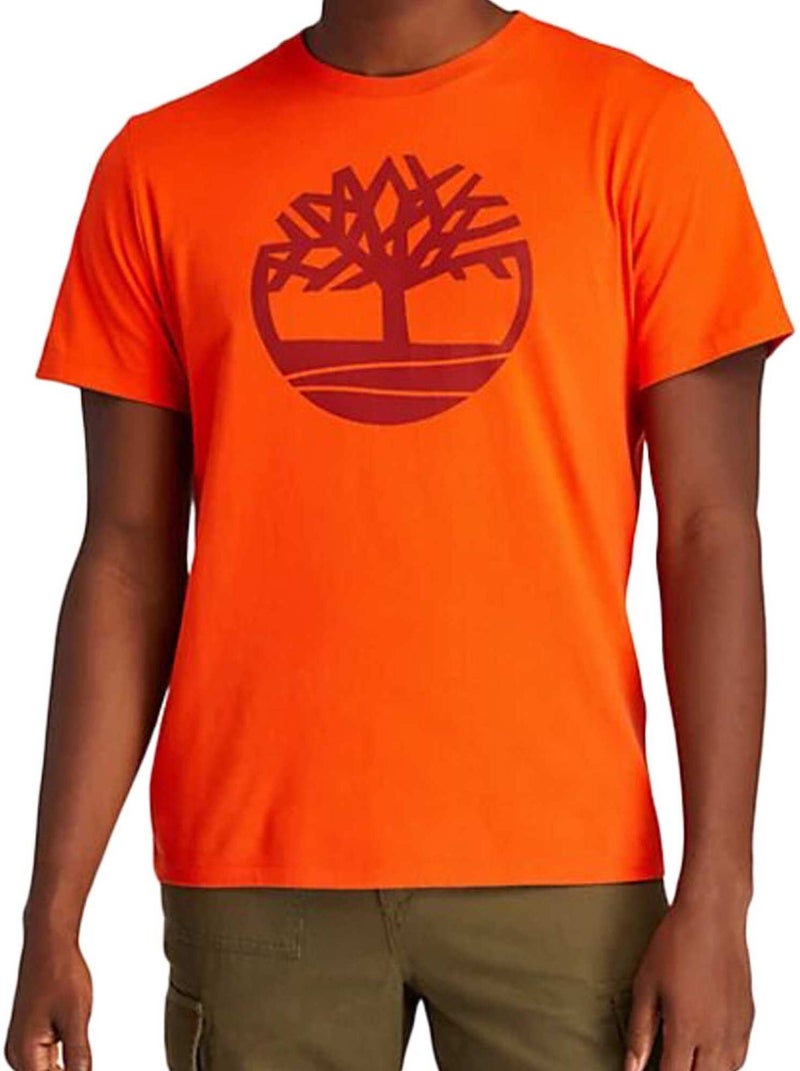 Tee Shirt Timberland SS Brand Reg Jaune - Kiabi