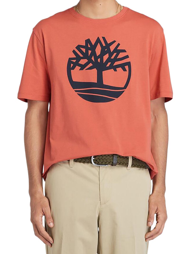 Tee Shirt Timberland SS Brand Reg Orange - Kiabi