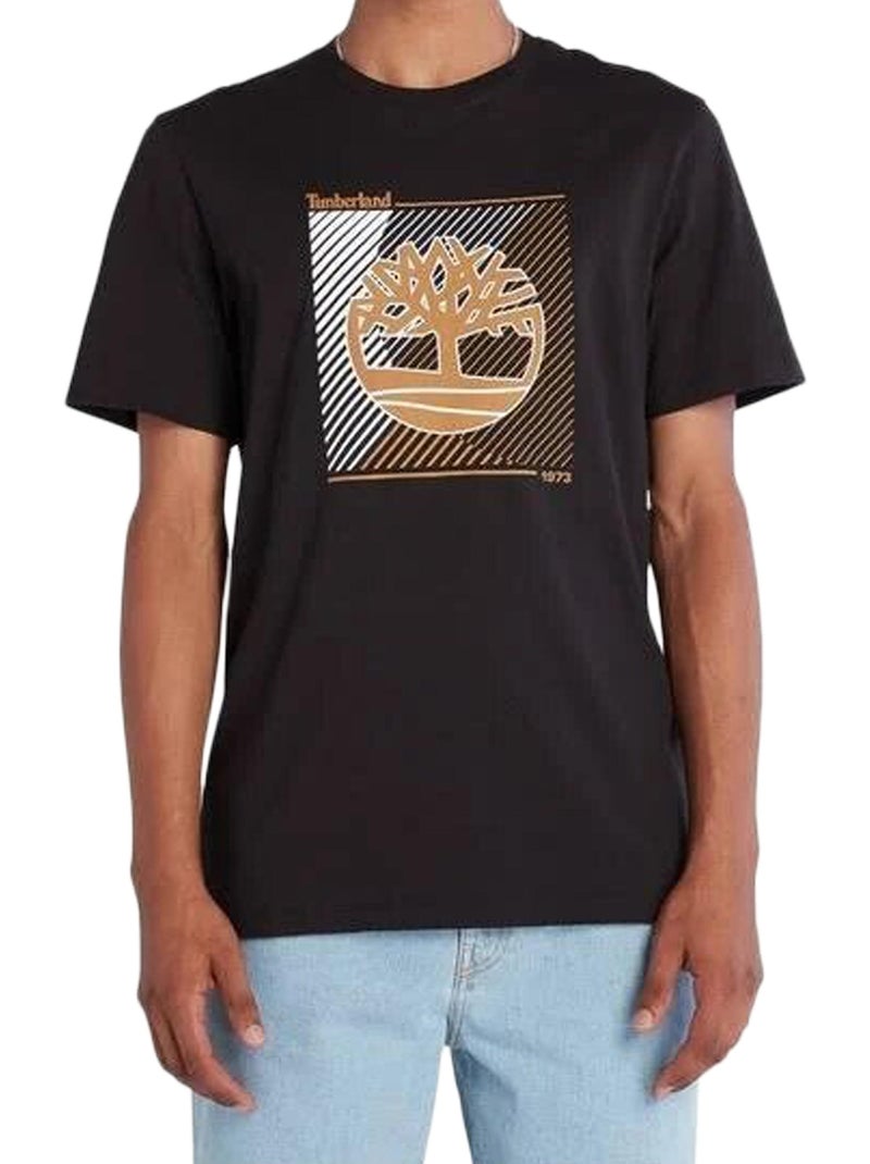 Tee Shirt Timberland SS Logo Graphic Noir - Kiabi