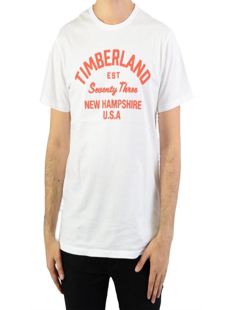 Tee-Shirt Timberland SS Paint Inspired Blanc - Kiabi