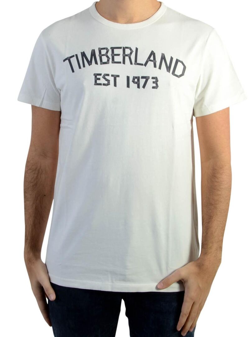 Tee Shirt Timberland Tape Tee Picket Fence Blanc - Kiabi