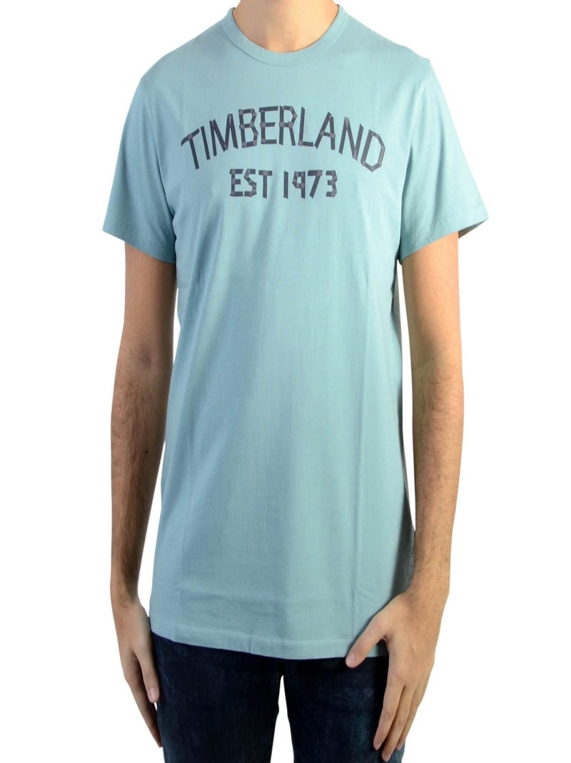 Tee Shirt Timberland Tape Tee Stone Blue Bleu - Kiabi