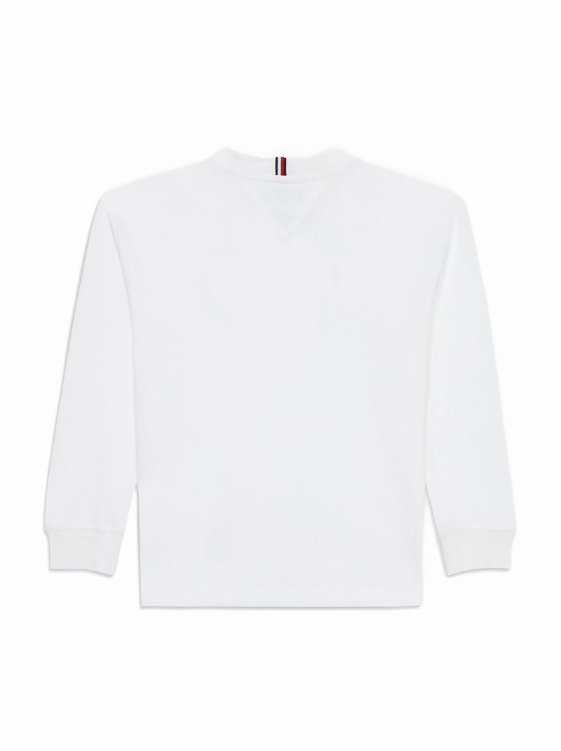 Tee Shirt Tommy Hilfiger manches longues Blanc - Kiabi