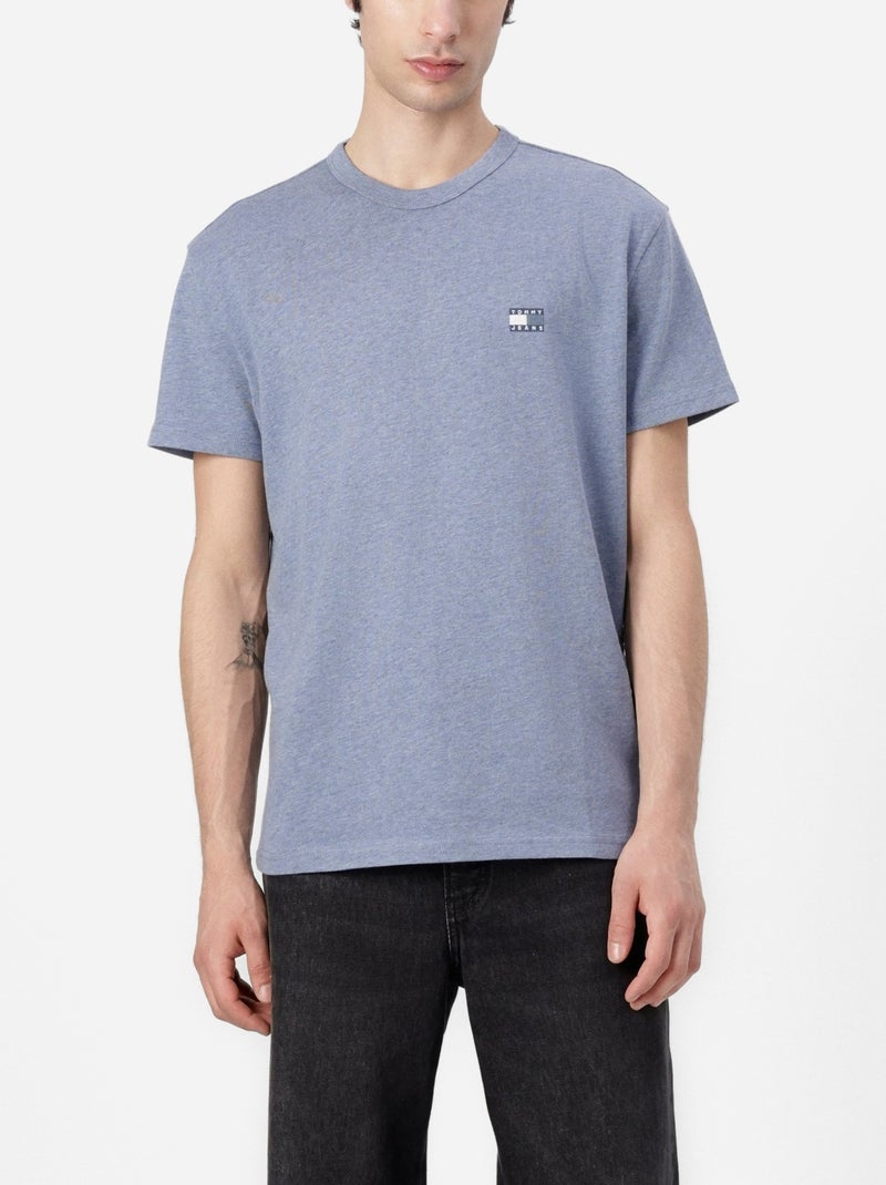 Tee Shirt Tommy jeans Badge tee Bleu - Kiabi