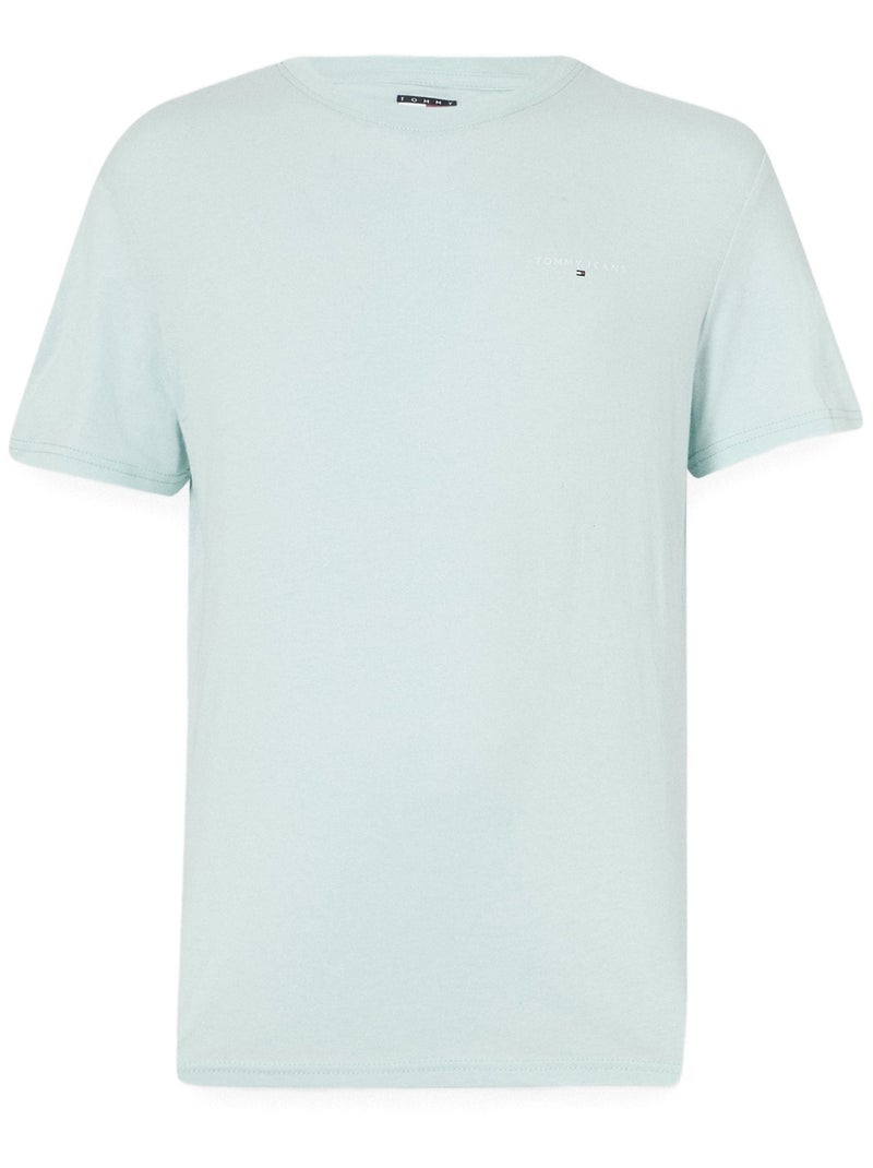 Tee Shirt Tommy jeans manches courtes Menthe - Kiabi