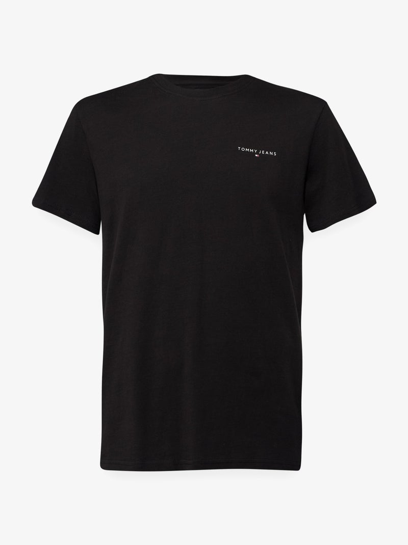 Tee Shirt Tommy jeans manches courtes Noir - Kiabi