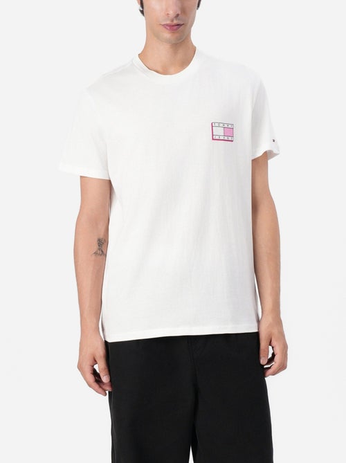 Tee Shirt Tommy jeans Slim pop color flag tee - Kiabi