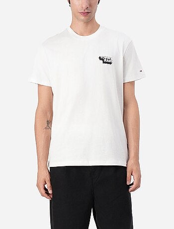 Tee Shirt Tommy jeans Tjm slim stack logo tee