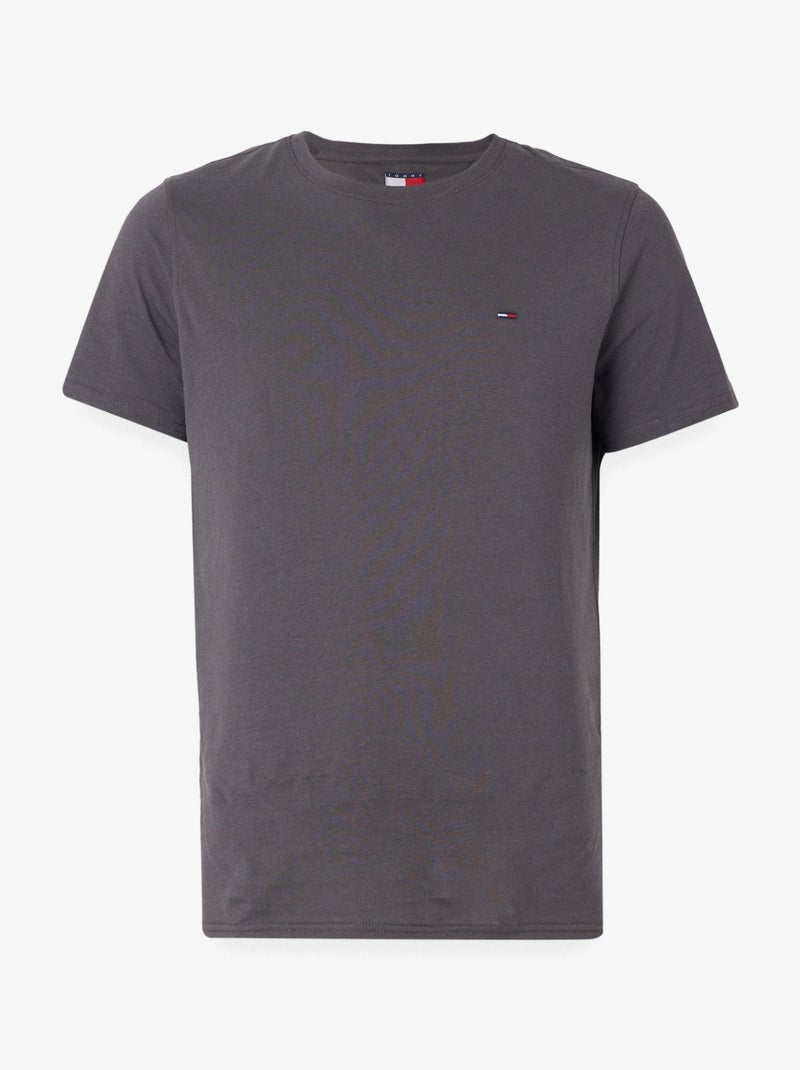 Tee Shirt Tommy jeans  Xslim Jersey Noir - Kiabi