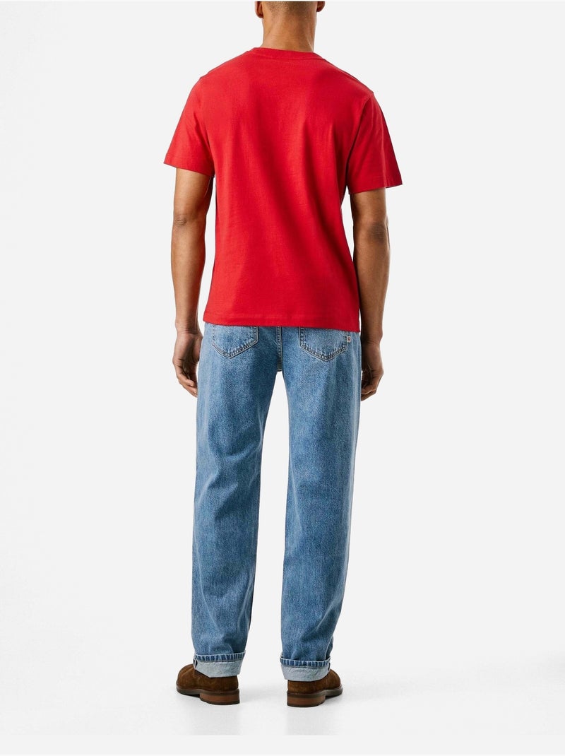 Tee Shirt Trey tee - Pepe Jeans Rouge - Kiabi