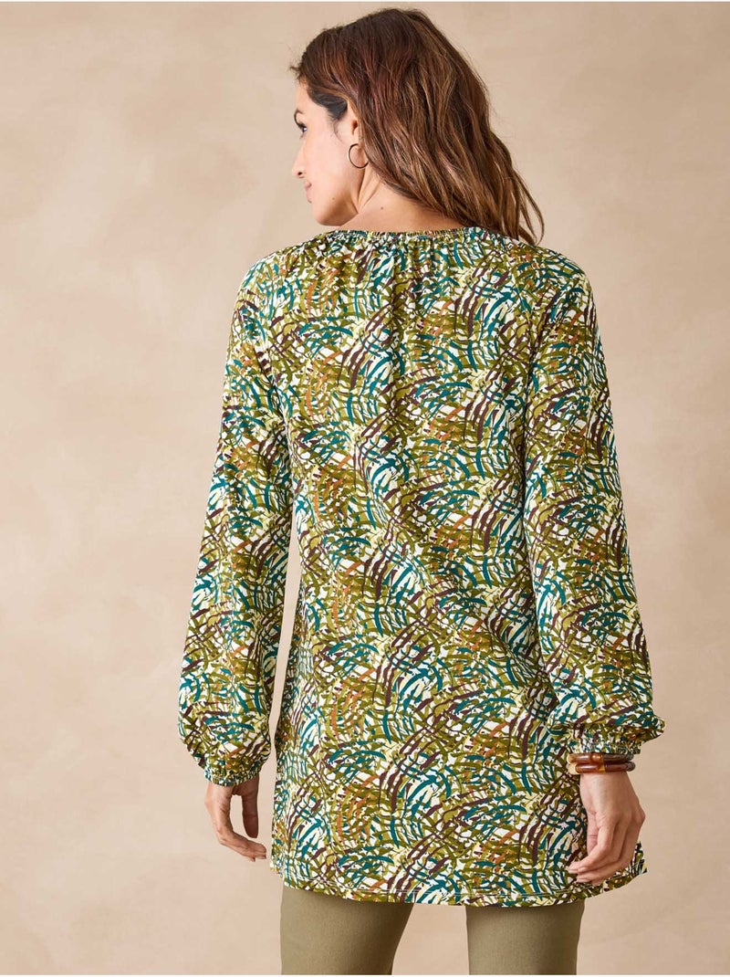 Tee-shirt tunique fantaisie - DAXON Vert - Kiabi