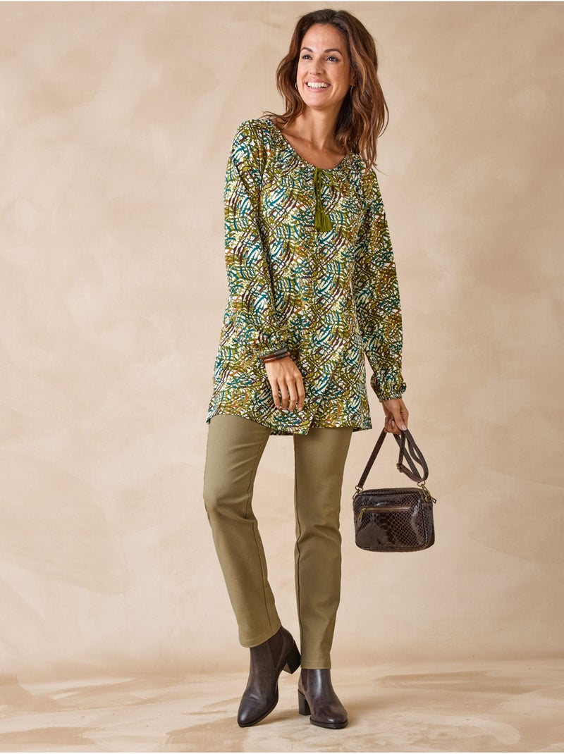 Tee-shirt tunique fantaisie - DAXON Vert - Kiabi
