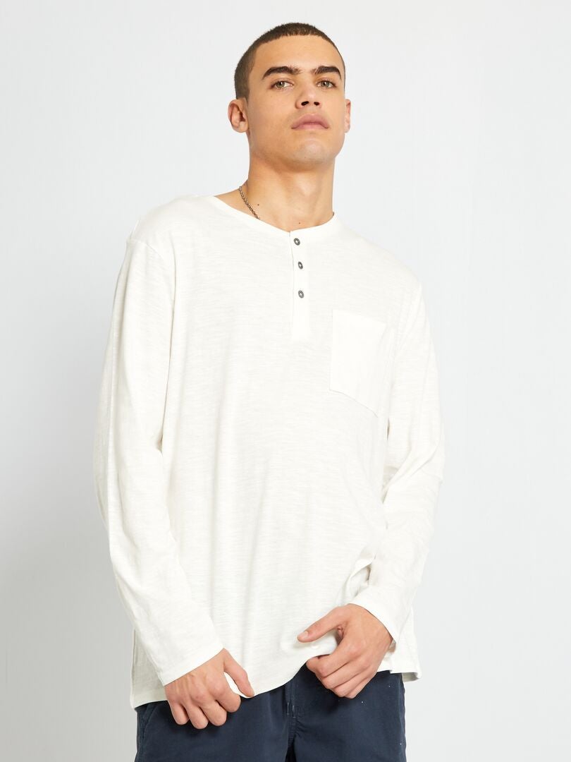 Tee-shirt tunisien Blanc - Kiabi