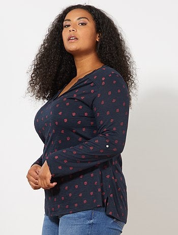 Grande taille femme - Tee-shirt tunisien imprimé - Kiabi