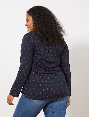 Grande taille femme - Tee-shirt tunisien imprimé - Kiabi