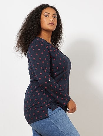 Grande taille femme - Tee-shirt tunisien imprimé - Kiabi