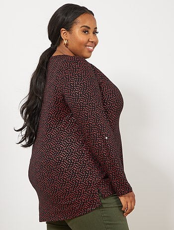 Grande taille femme - Tee-shirt tunisien imprimé - Kiabi