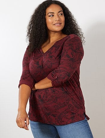 Grande taille femme - Tee-shirt tunisien imprimé - Kiabi