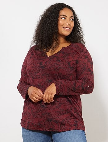 Grande taille femme - Tee-shirt tunisien imprimé - Kiabi