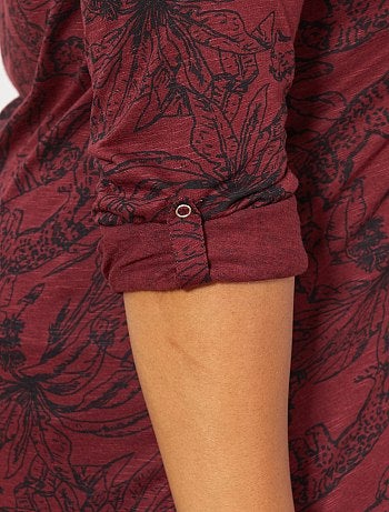 Grande taille femme - Tee-shirt tunisien imprimé - Kiabi