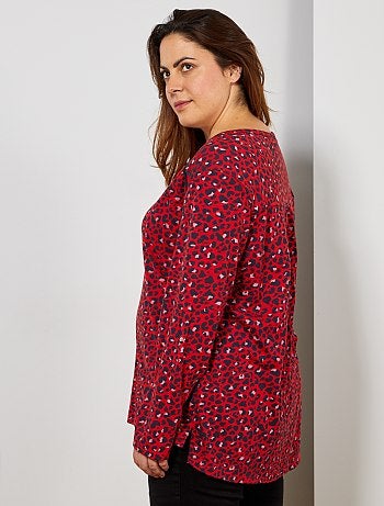 Grande taille femme - Tee-shirt tunisien imprimé - Kiabi