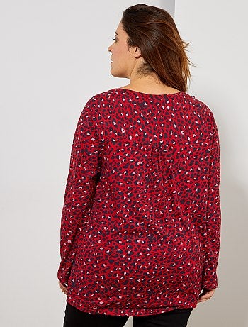 Grande taille femme - Tee-shirt tunisien imprimé - Kiabi