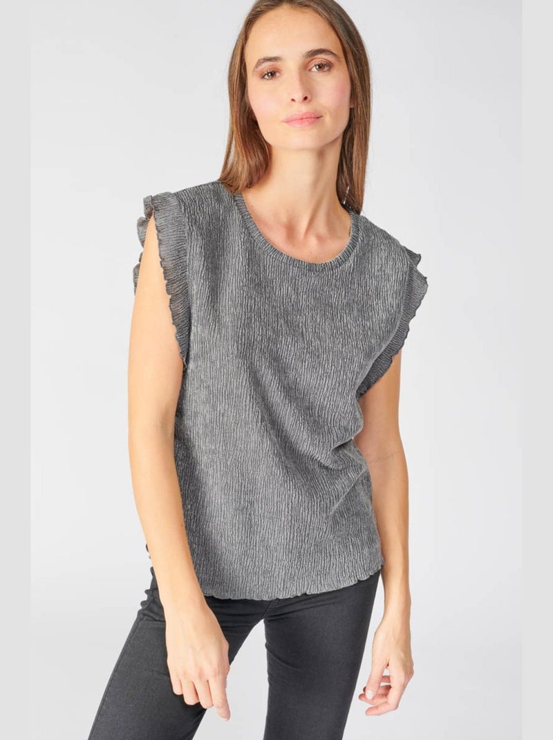 Tee-Shirt TYKA 'Le Temps Des Cerises' Gris - Kiabi