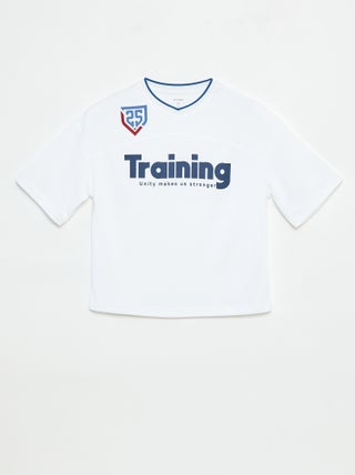 Tee-shirt type sport américain