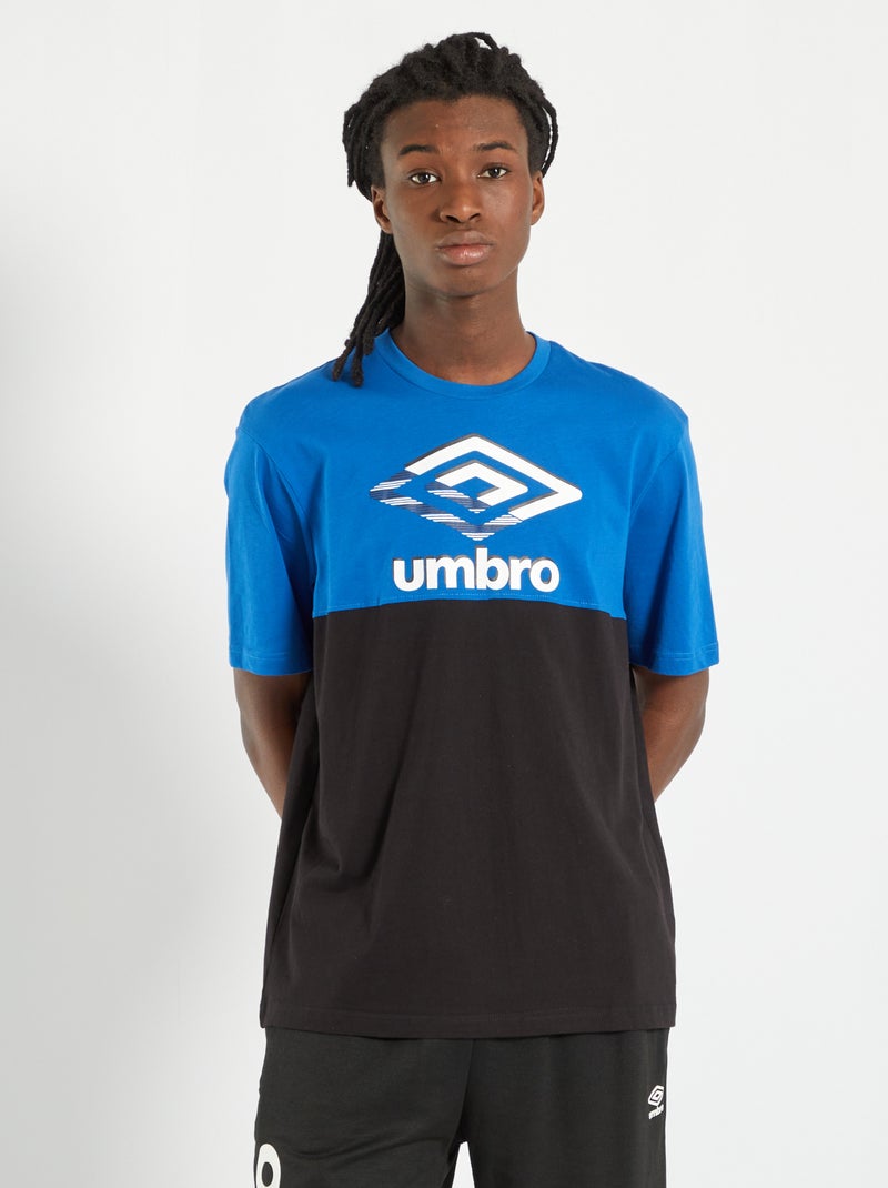 Tee-shirt 'Umbro' Noir/bleu - Kiabi