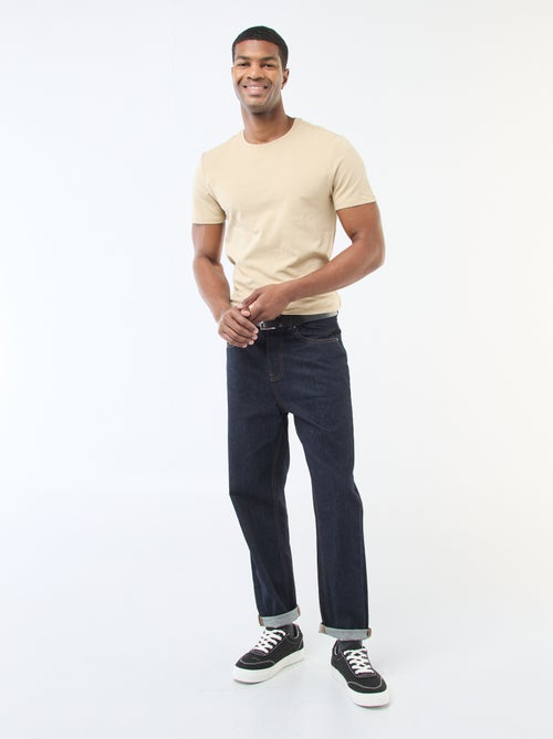 Tee-shirt uni - Slim fit - Kiabi