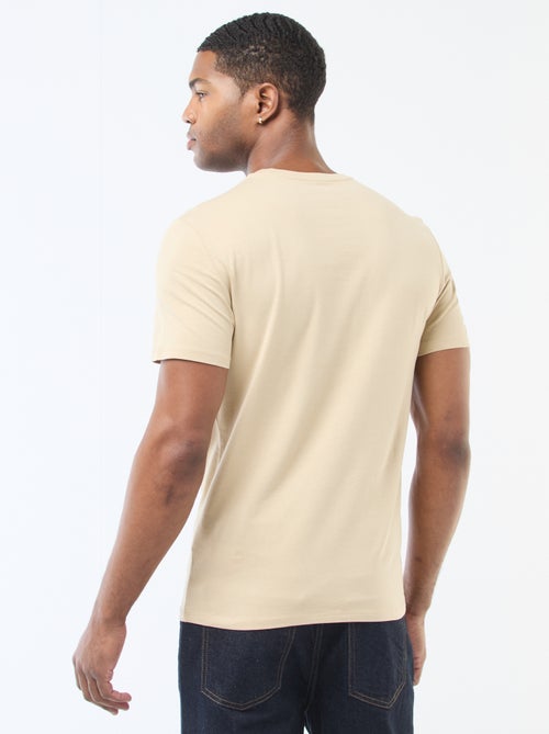Tee-shirt uni - Slim fit - Kiabi