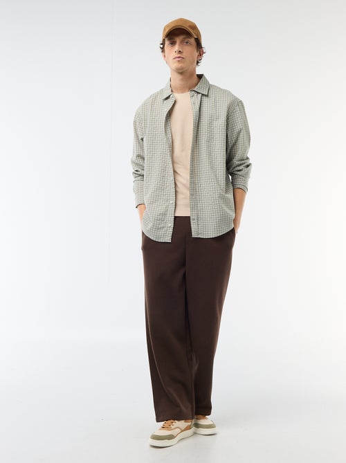 Tee-shirt uni - Slim fit - Kiabi Tee-shirt uni - Slim fit - Kiabi