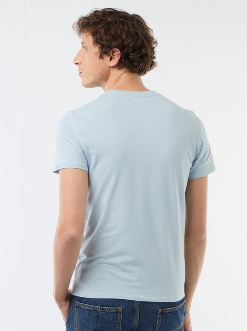 Tee-shirt uni - Slim fit - Kiabi Tee-shirt uni - Slim fit - Kiabi