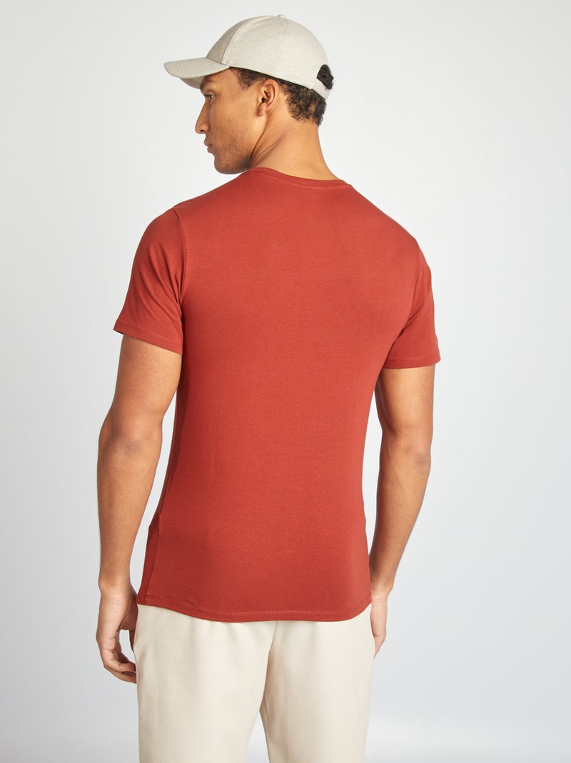 Basic Comfort Fit Shirt In Orange Oranje