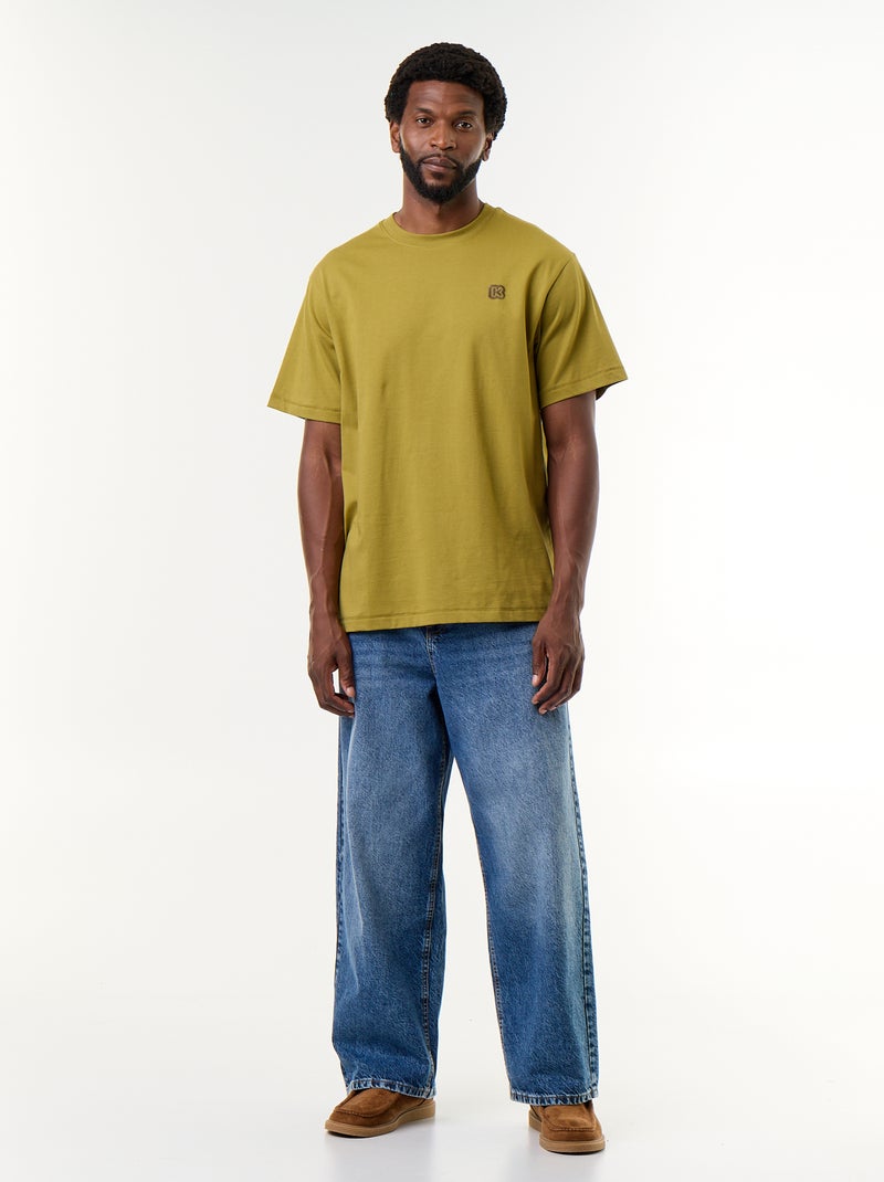 Tee-shirt uni à manches courtes confort fit - Kiabi Vert - Kiabi