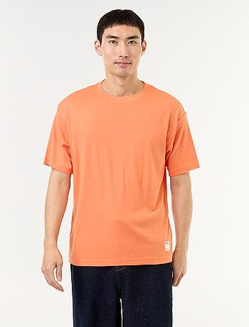 T-shirt homme en coton à col rond