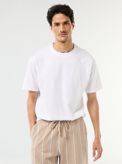 Tee-shirt uni confort fit / oversize - Kiabi Tee-shirt uni confort fit / oversize - Kiabi