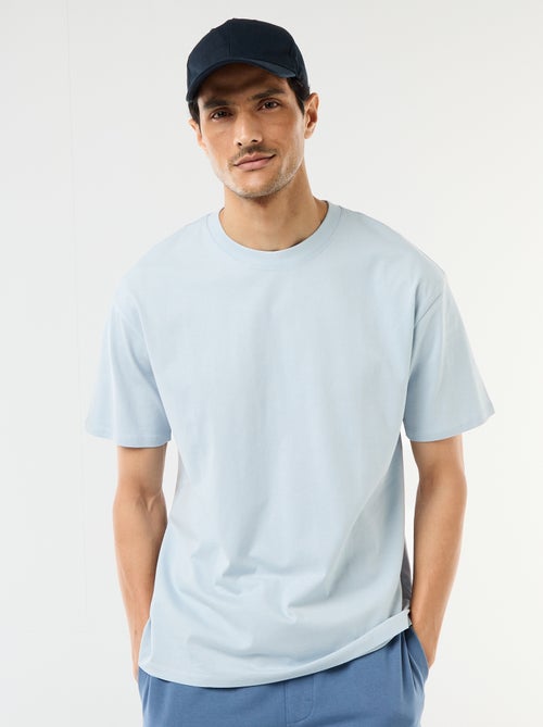 Tee-shirt uni confort fit / oversize - Kiabi Tee-shirt uni confort fit / oversize - Kiabi